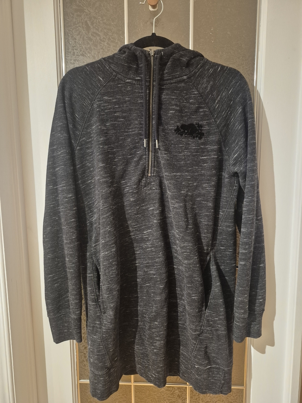 Roots Longline Half-Zip Hoodie Dress